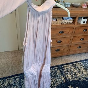 Tie neck dress